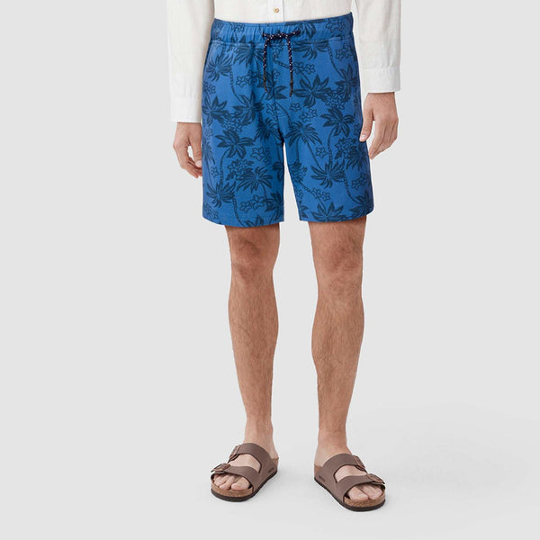 Chuck Printed Terry Short - Blue Palm