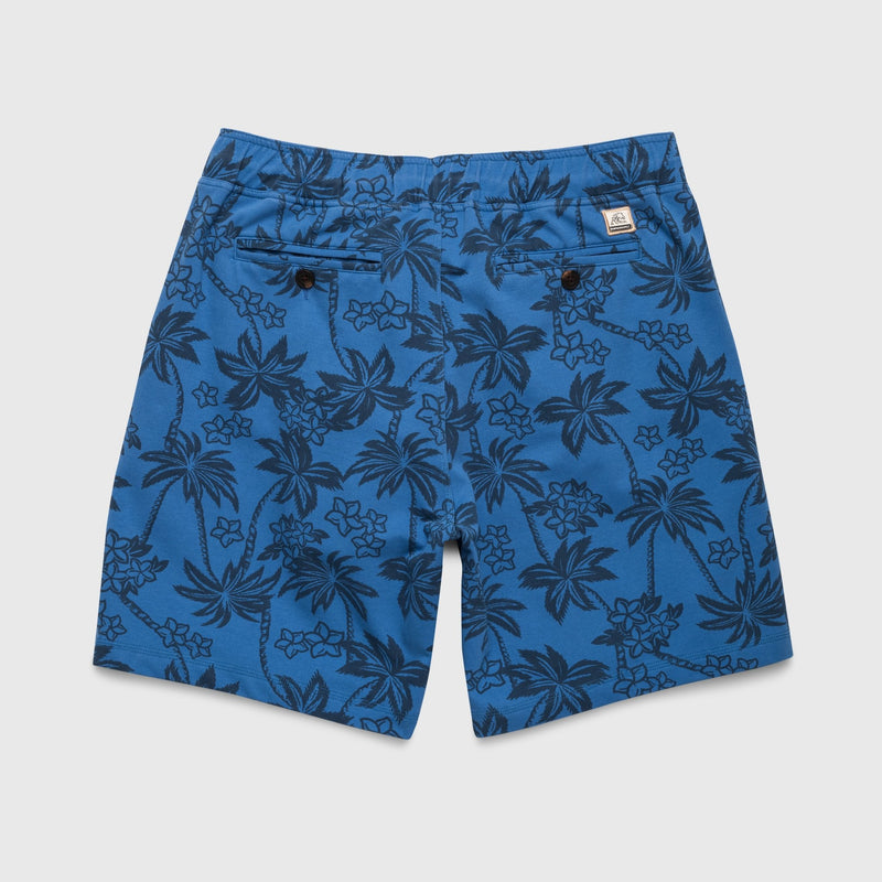 Chuck Printed Terry Short - Blue Palm