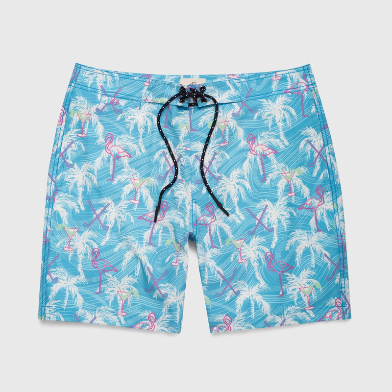 Duke Flamingo Boardshort - Blue