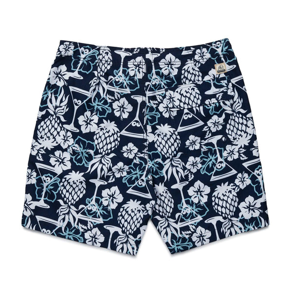 Duke Pineapple Martini Boardshort - Navy Blazer