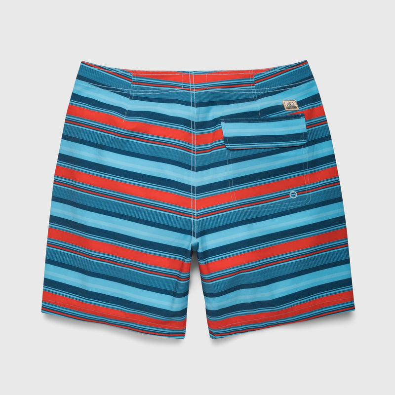 Duke Stripe Boardshort - Orange Stripe