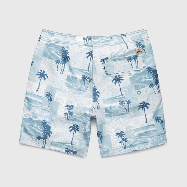 Duke Wave Boardshort - Stone Blue