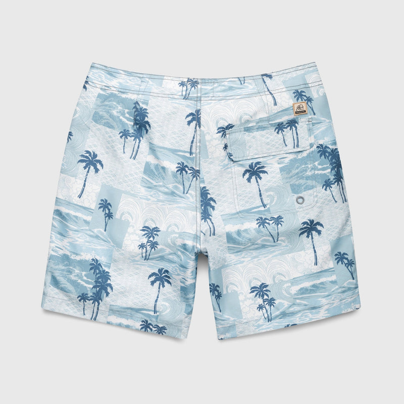 Duke Wave Boardshort - Stone Blue