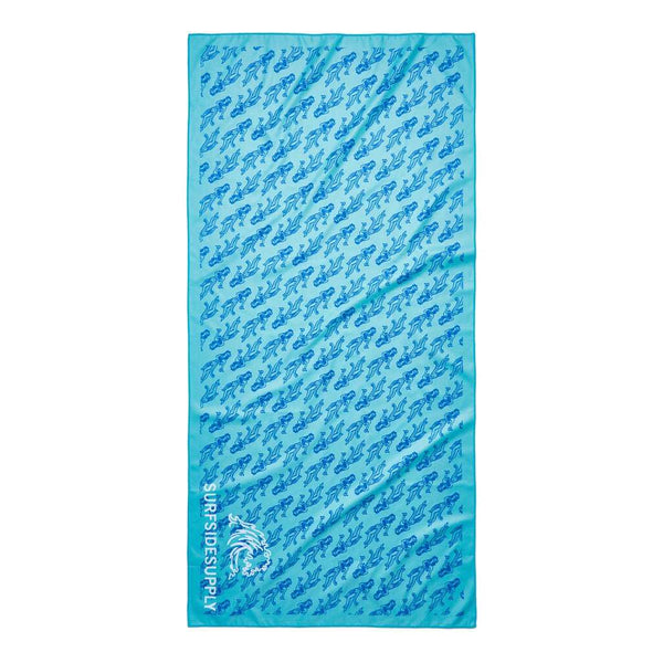 Beach TowelsMensHula Girl Towel - Blue Green