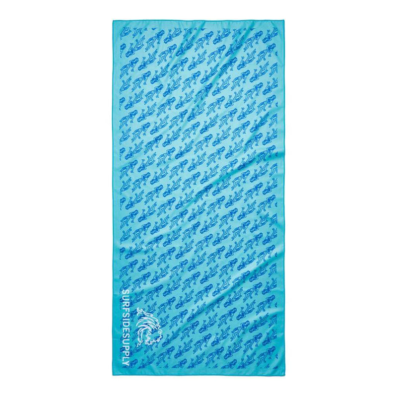 Beach TowelsMensHula Girl Towel - Blue Green