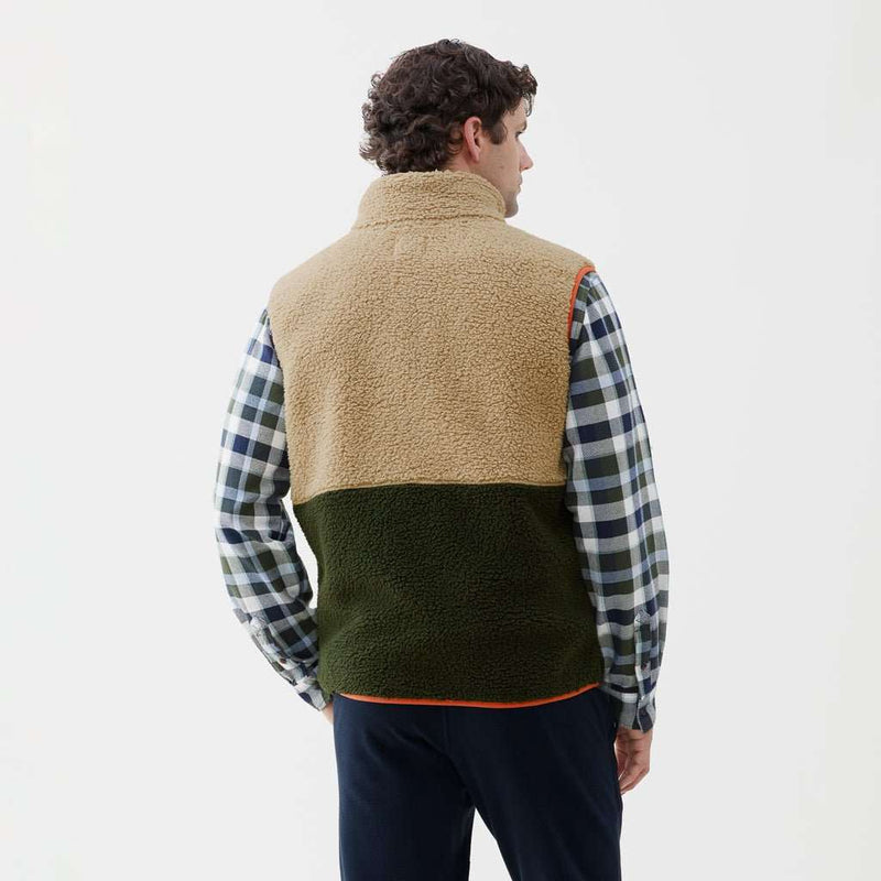 Jeff Sherpa Vest - White Pepper Combo