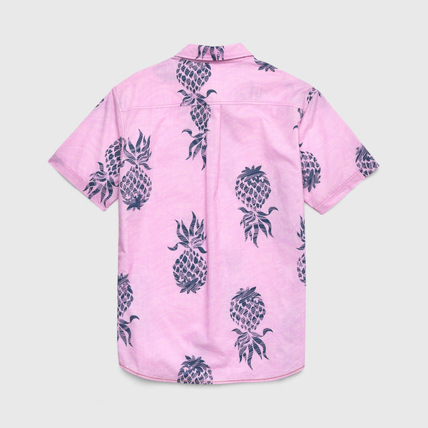 Joey Printed Pineapple Shirt - Lavender Combo