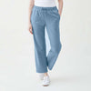 Kacey Brushback Fleece Pants - Blue Heather