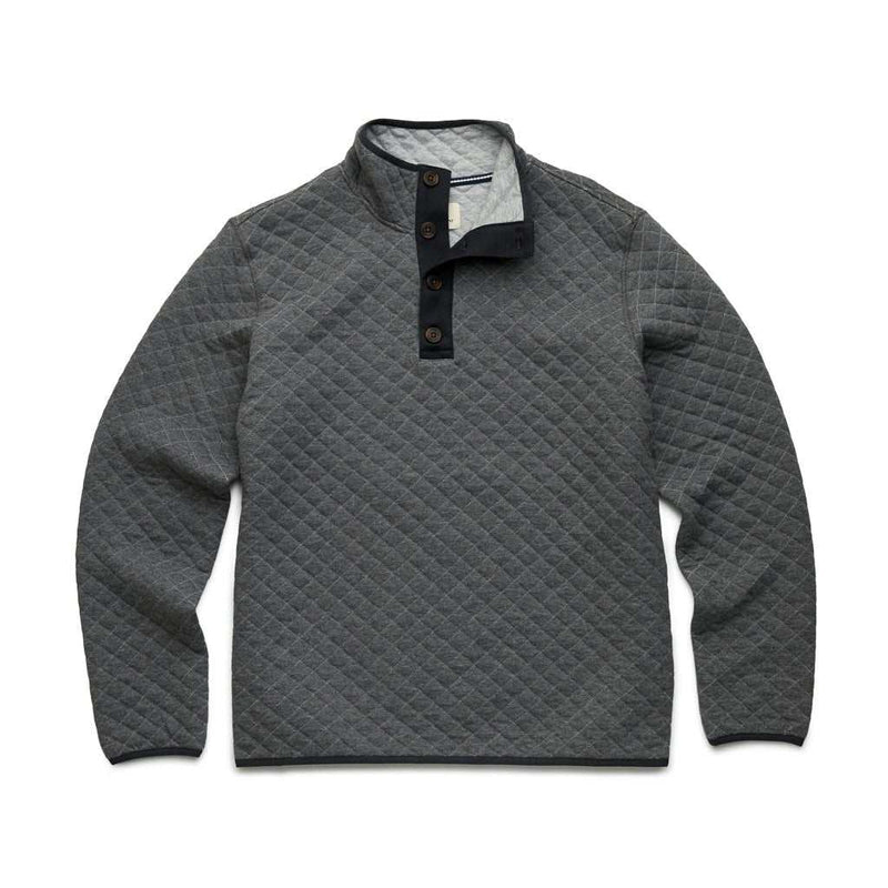 Ken Quilted Fleece Mock – Charcoal Heather