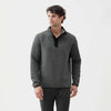 Ken Quilted Fleece Mock – Charcoal Heather