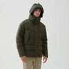 Luca Quilted Puffer Hooded Parka - Olive