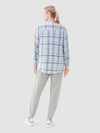 Molly Notch Collar Plaid Shirt - Surf Spray Multi