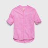 Molly Notch Collar Shirt – Pink Fiji