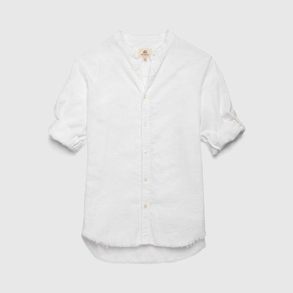 Molly Notch Collar Shirt – White