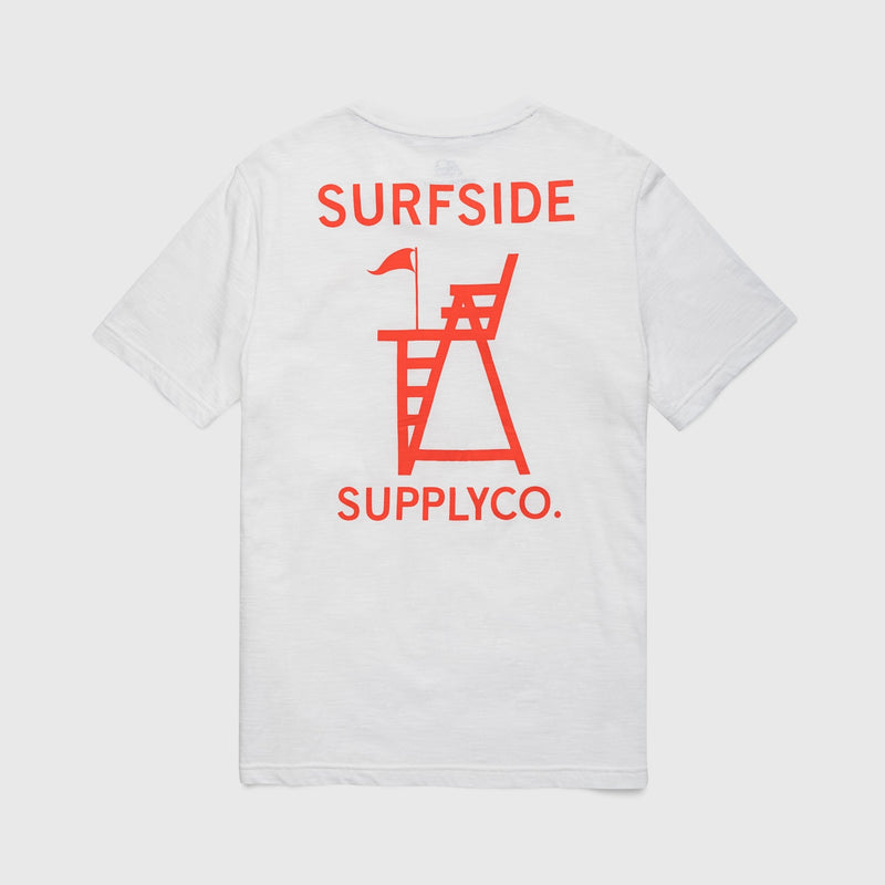 Nick Graphic Pocket Tee - White