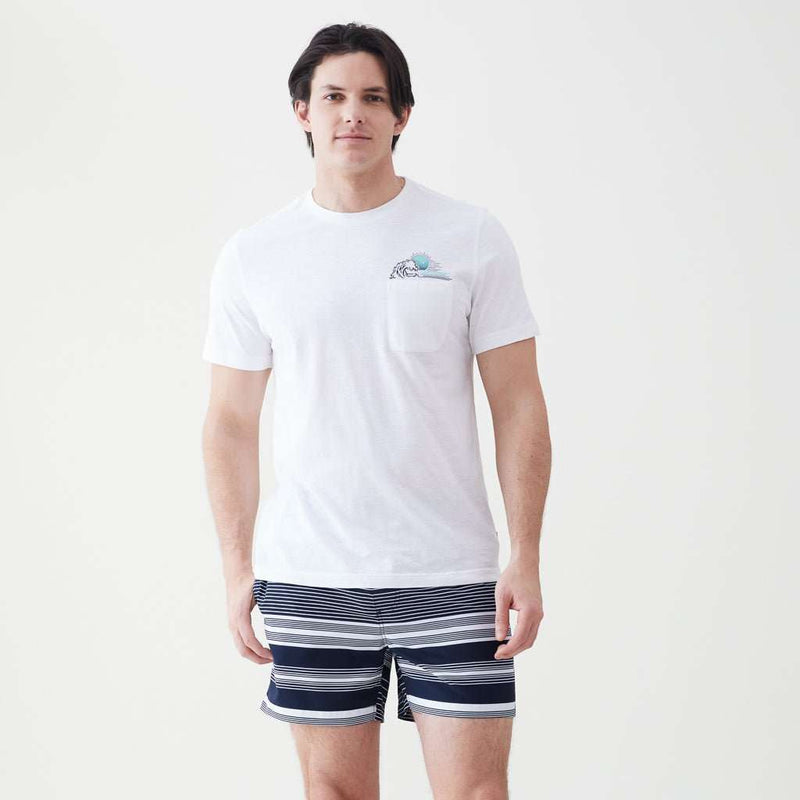 Nick Sunset Pocket Tee - Bright White