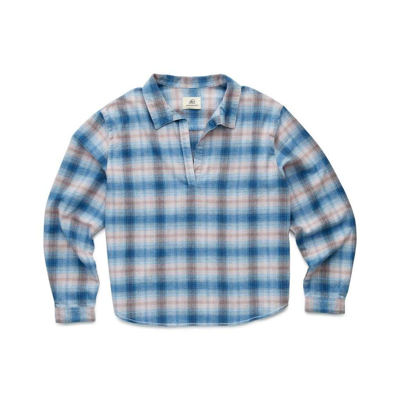 Olivia Plaid Popover - Blue Heather Plaid