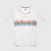 Ryan Printed Palm Polo - White