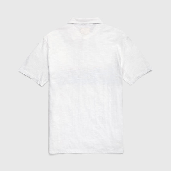 Ryan Printed Palm Polo - White