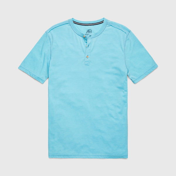 Sean Burnout Henley - Sky Blue