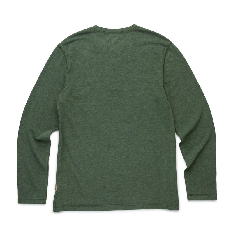 Sean Ultra Soft Henley - Green Heather